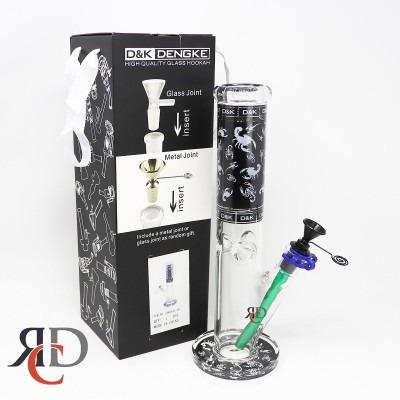 WATER PIPE STRAIGHT TUBE COLOR DOWNSTEM SCORPIO THEME IN A GIFT BOX WP1954 1CT
